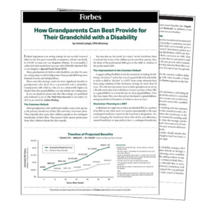 How Grandparents Can Best Provide for Their Grandchild with a Disability - James Lange