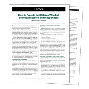 How to Provide for Children Who Fall Between Disabled and Independent by James Lange